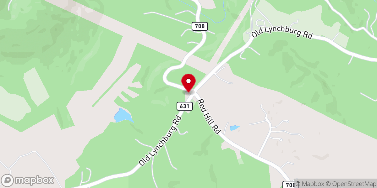 Map showing location of Mt Olivet United Methodist Church