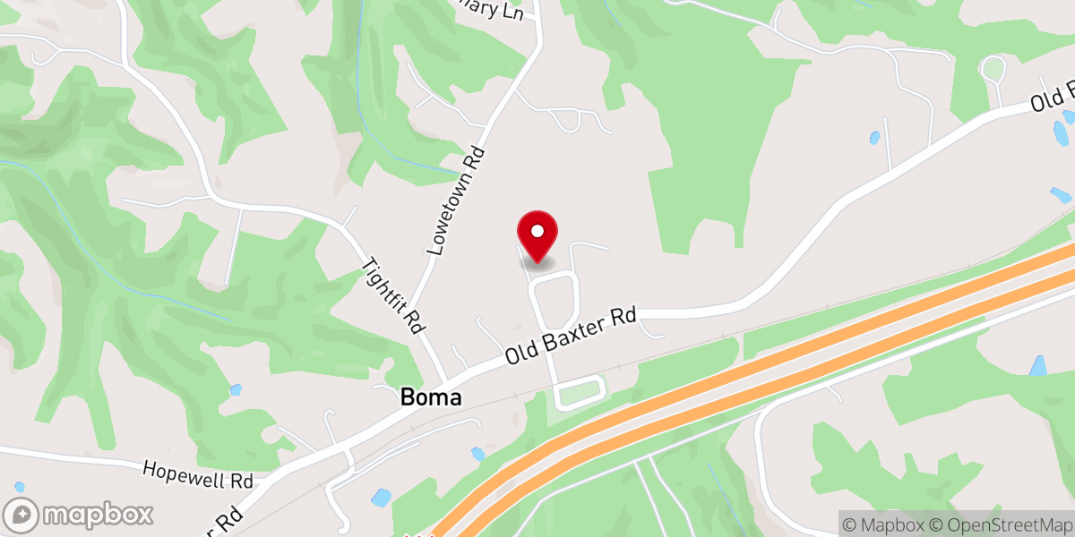 Map showing location of Boma Community Center