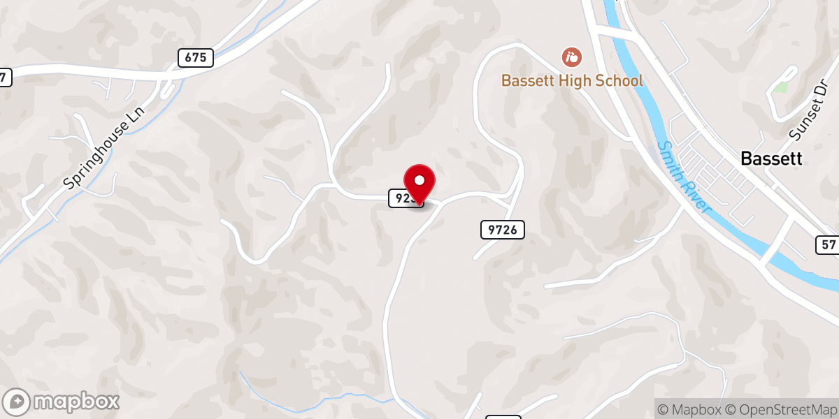 Map showing location of Full Gospel Holiness Church