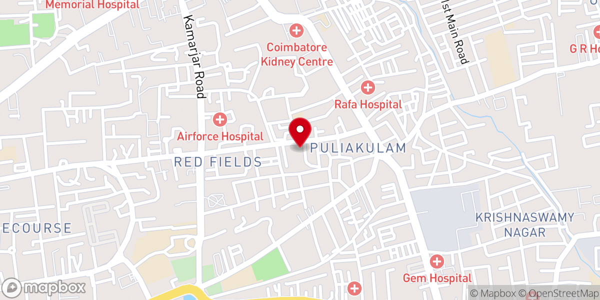 Map showing location of St. Antony's Parish Hall