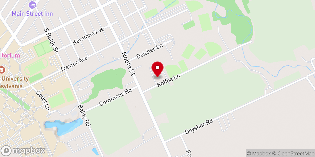 Map showing location of Cornerstone Community Church