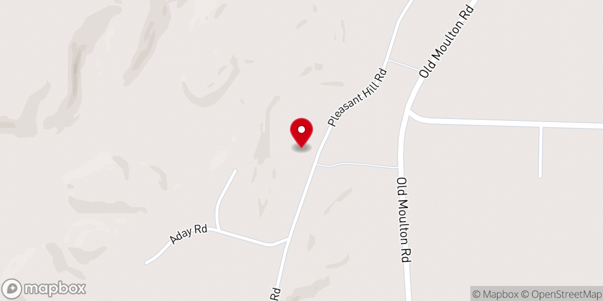 Map showing location of Pleasant Hill Baptist Church