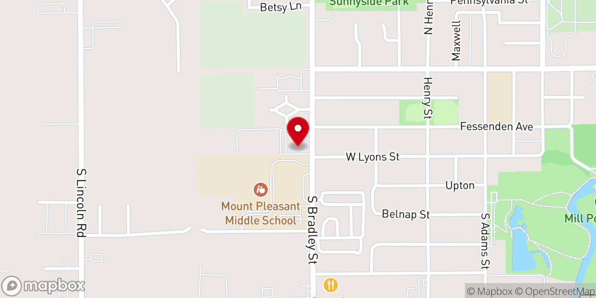 Map showing location of Immanuel Lutheran Church