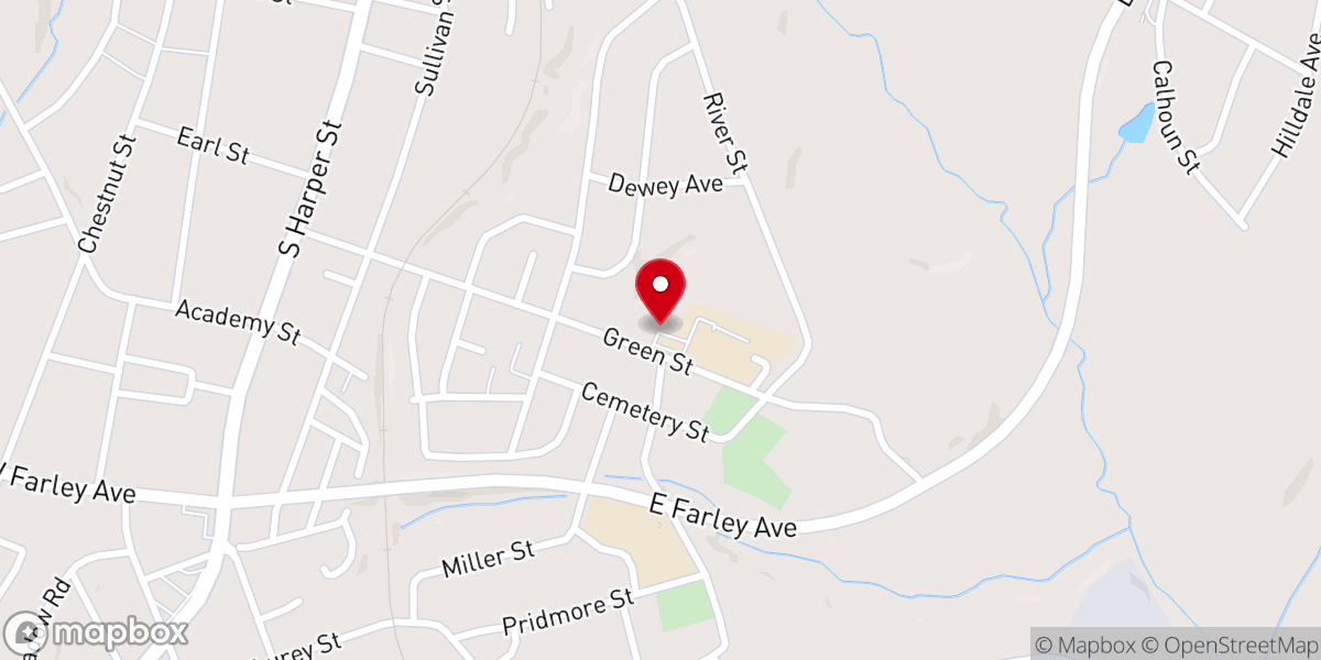 Map showing location of The Triumphant Church