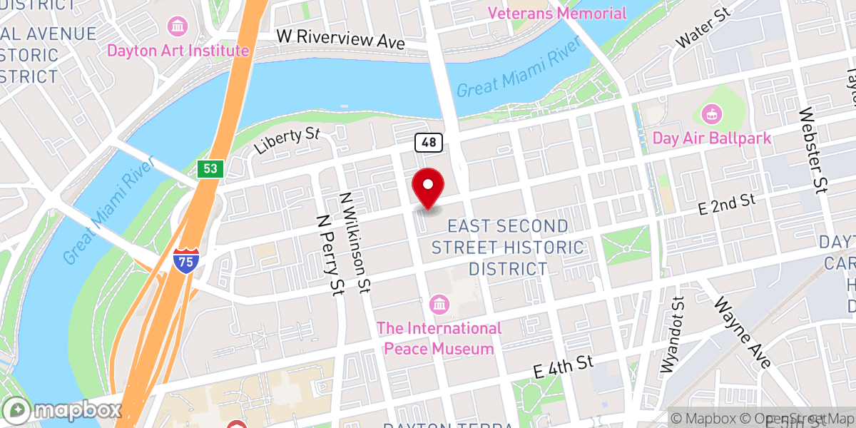 Map showing location of Christ Episcopal Church
