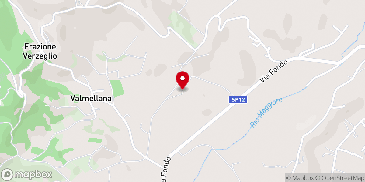 Map showing location of Cappella tra le Vigne