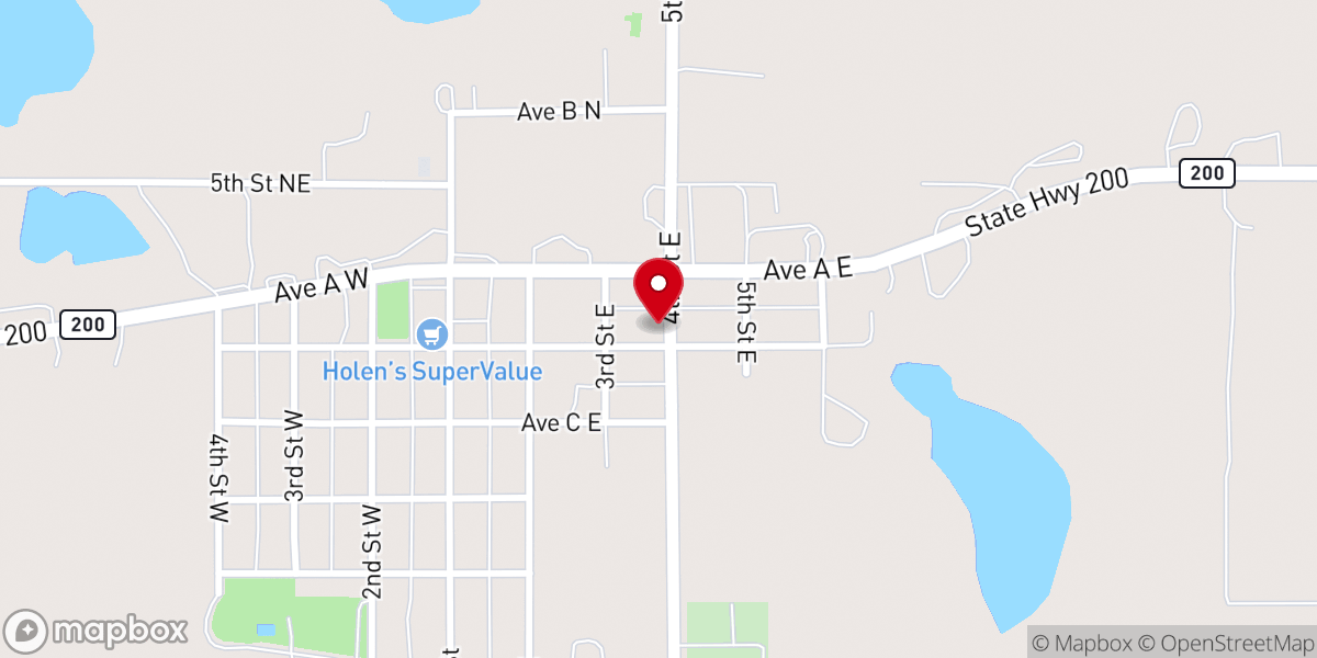 Map showing location of McCluskey Assembly of God