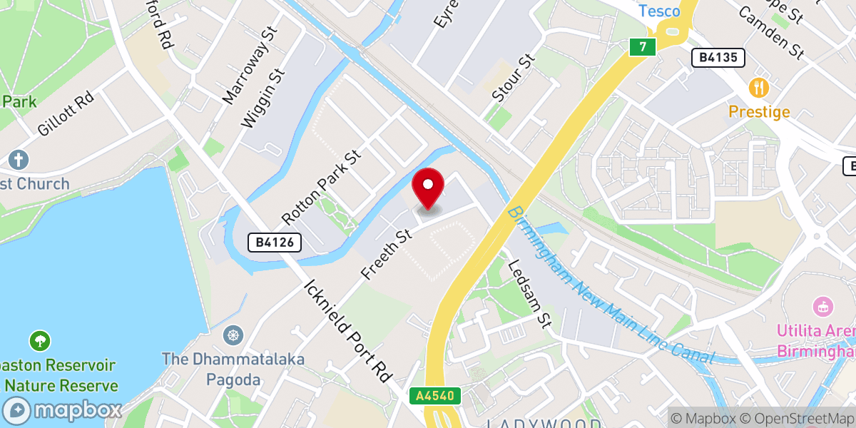 Map showing location of Pastor Shadrack Deliverance Ministries
