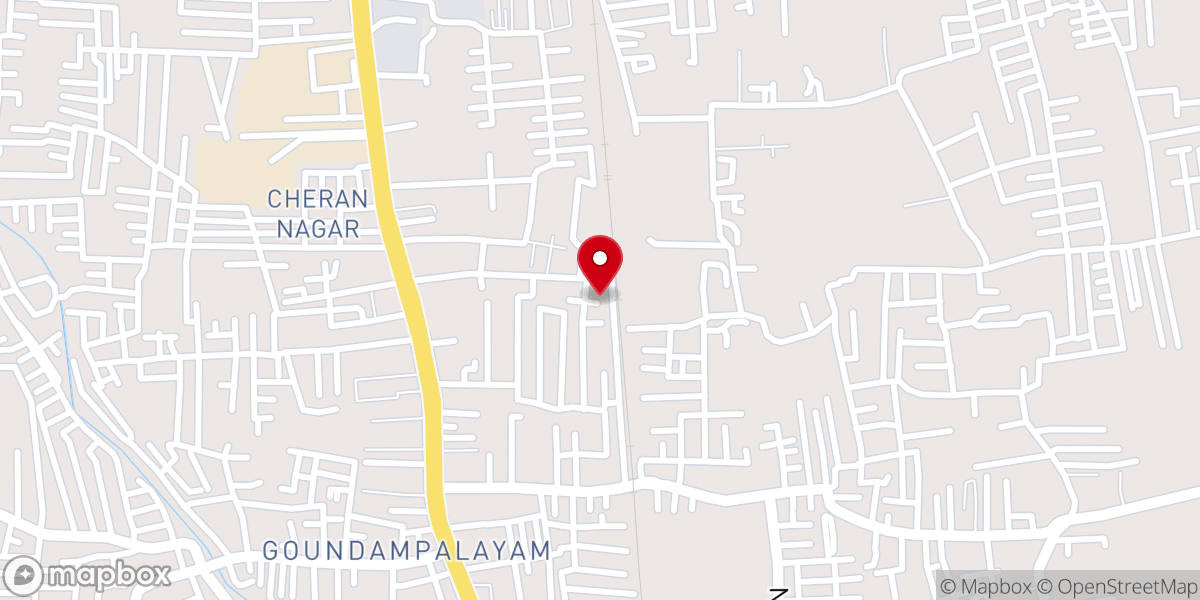 Map showing location of Church of Glory