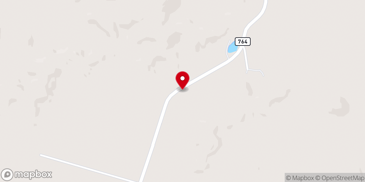 Map showing location of New Panther Creek Church