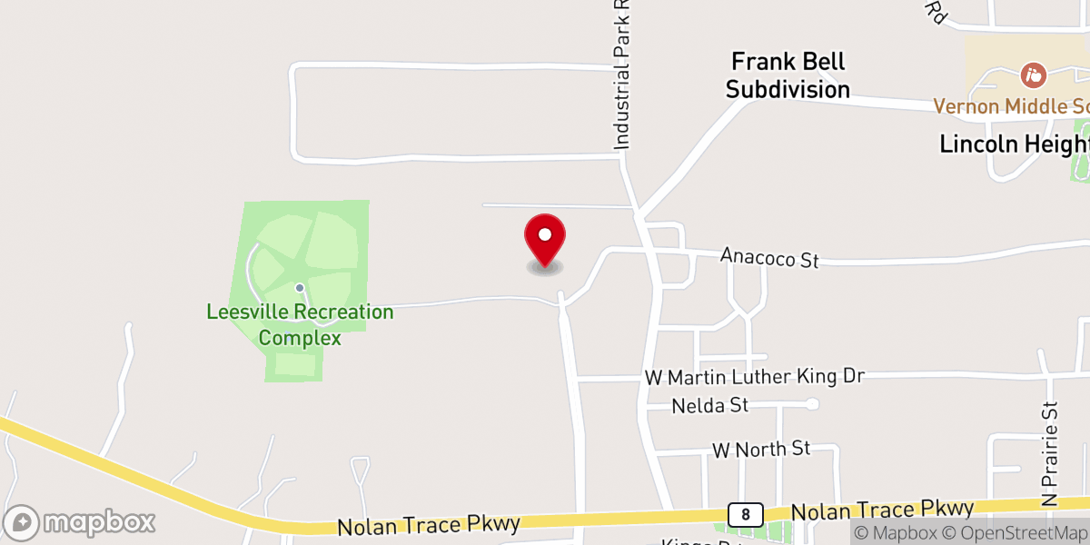 Map showing location of Vernon Parish Fairgrounds