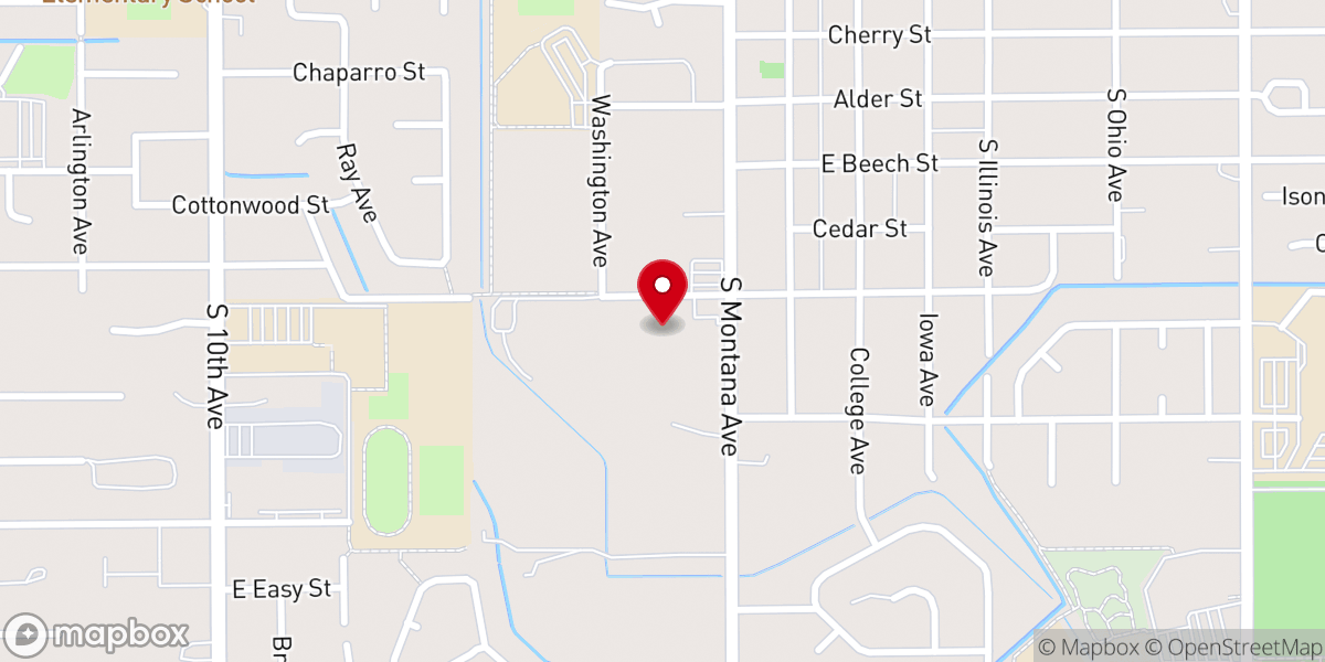 Map showing location of Caldwell Free Methodist Church