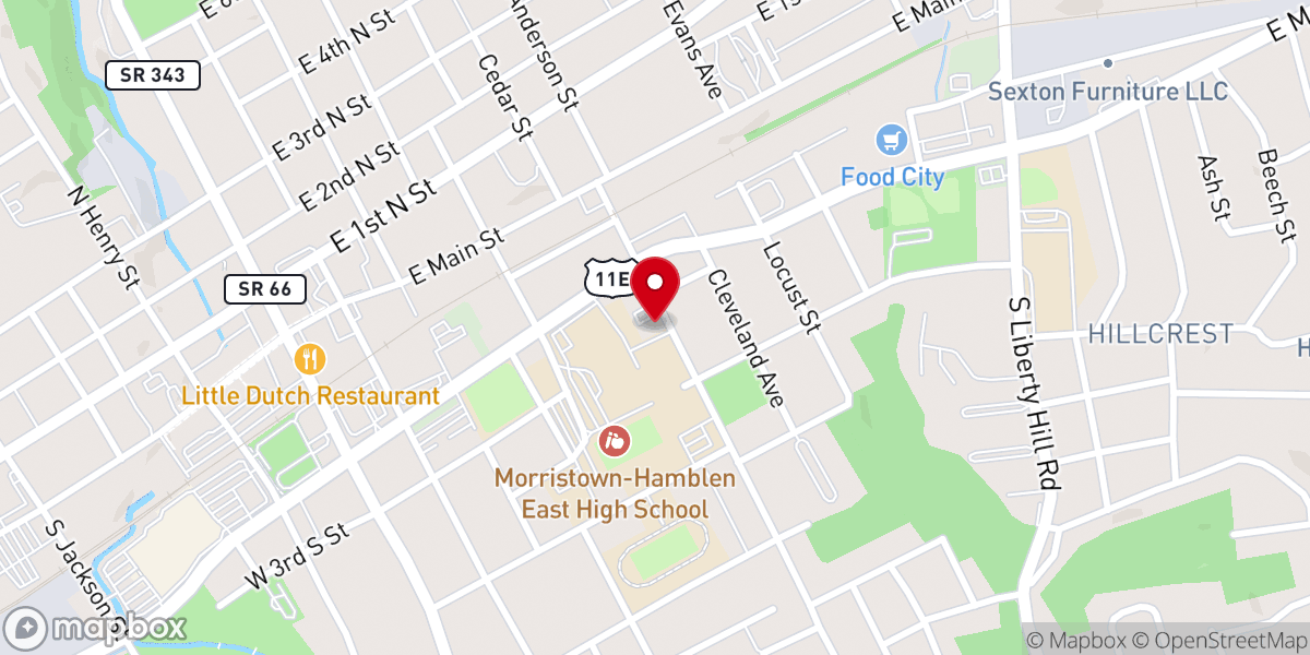 Map showing location of Landmark Church of God