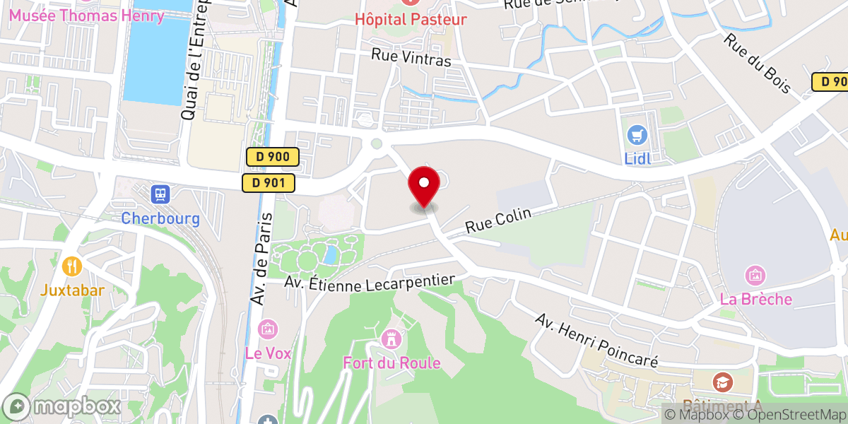 Map showing location of PAROISSE JEAN XXIII - SALLES PAROISSIALES