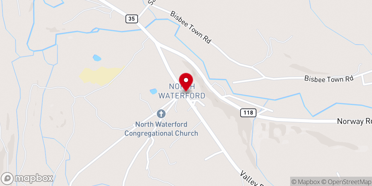 Map showing location of North Waterford