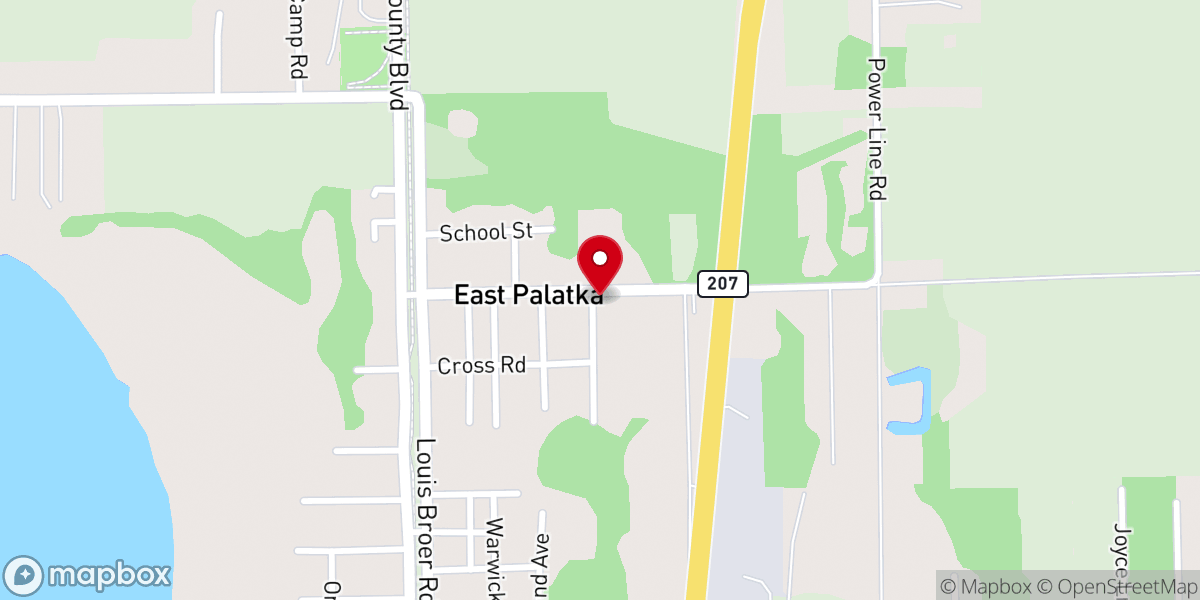 Map showing location of Morning Star Baptist Church