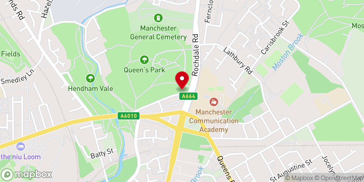 Map showing location of Christ The Vine