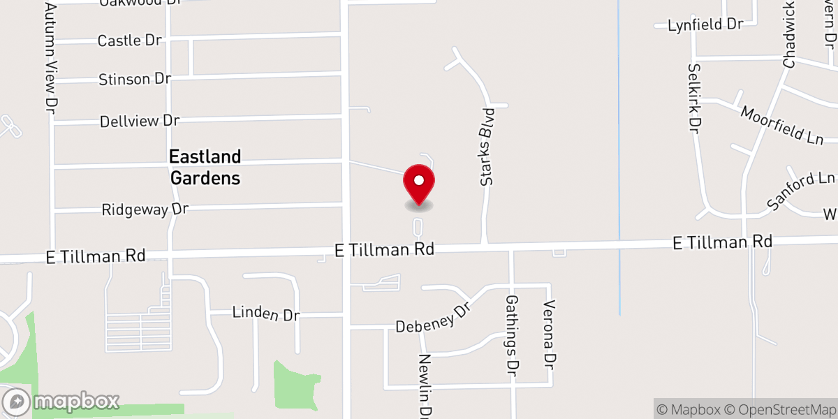 Map showing location of Redemption Church Fort Wayne