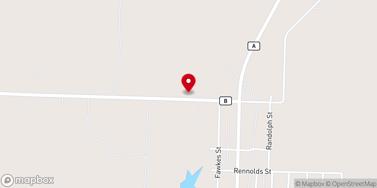 Map showing location of Cowboy Bible Church