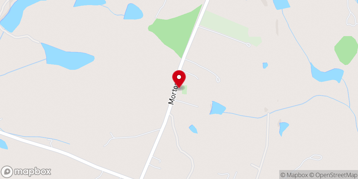 Map showing location of Morton Chapel Baptist Church