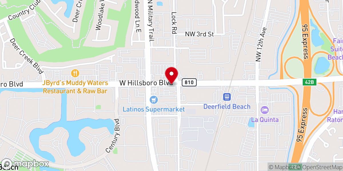 Map showing location of Igreja Batista Atitude Deerfield Beach