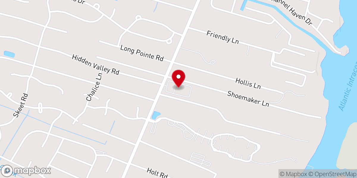 Map showing location of SALT United Methodist - Wilmington NC