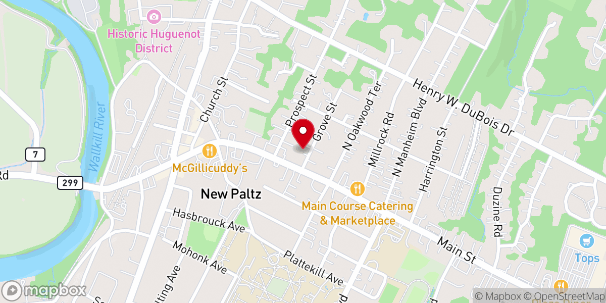 Map showing location of New Connexions United Methodist Church