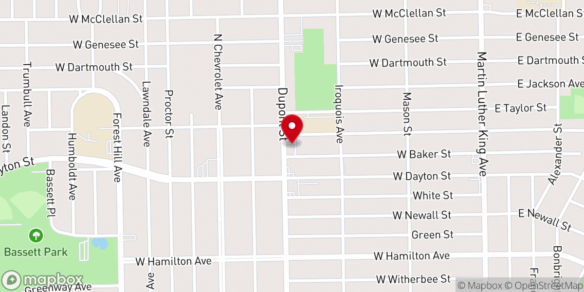 Map showing location of Family Missionary Baptist Church