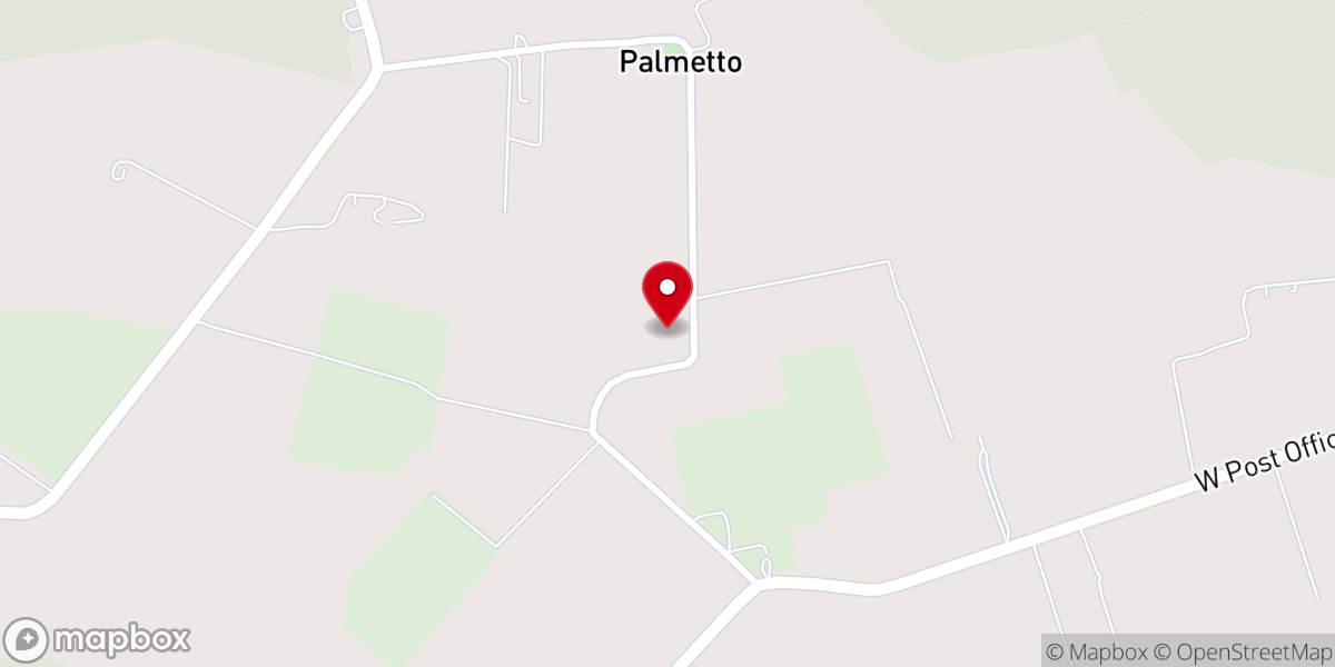 Map showing location of Palmetto Corner