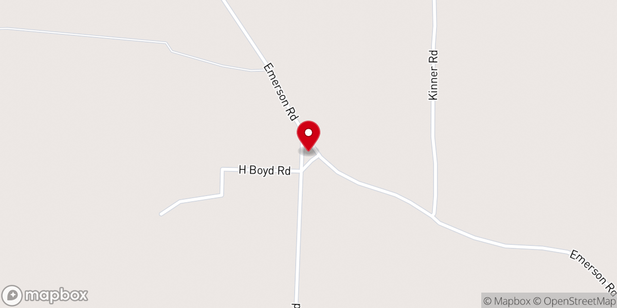 Map showing location of Center Church
