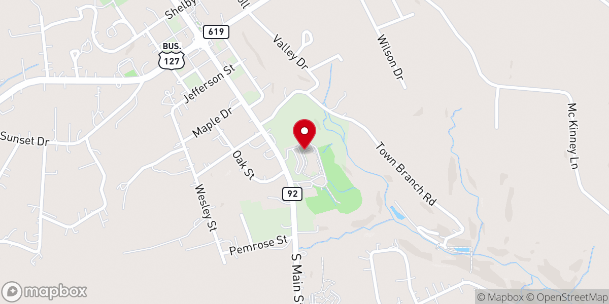 Map showing location of Jamestown/Union Chapel Family