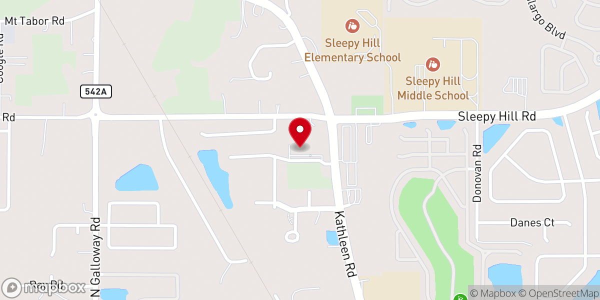 Map showing location of Salvation Army Community Worship Center