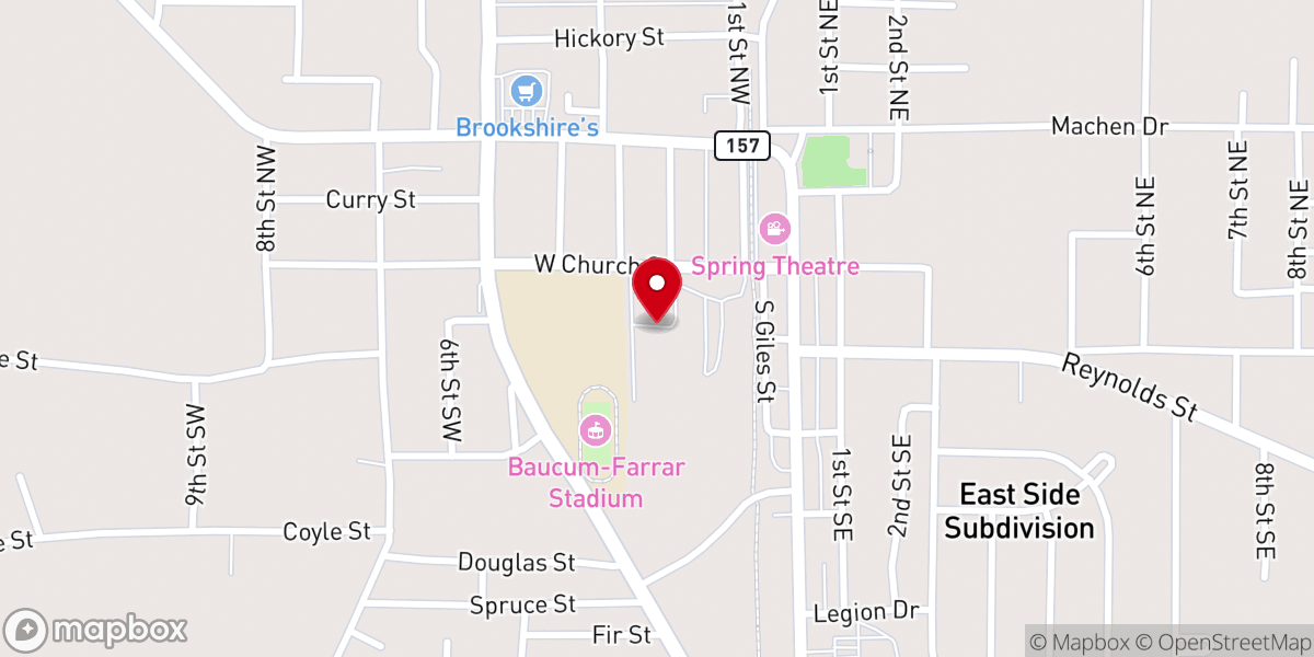 Map showing location of CAC Building
