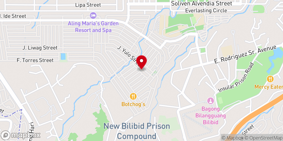 Map showing location of Bukangliwayway Baptist Church