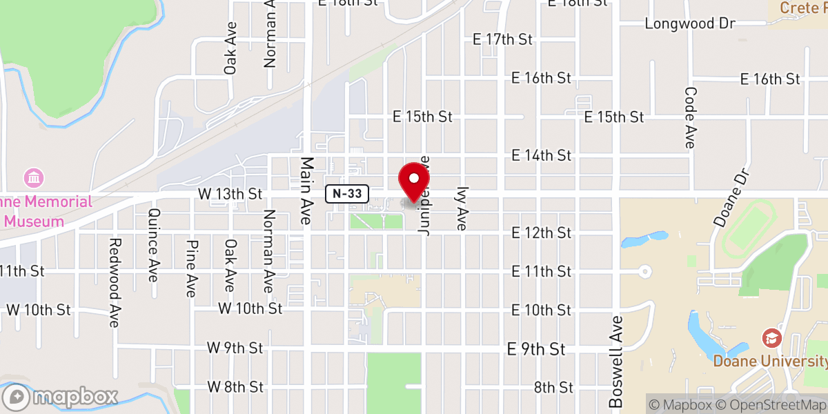 Map showing location of Grace United Methodist Church