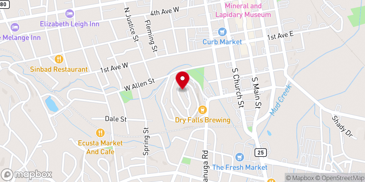 Map showing location of New Beginnings Christian