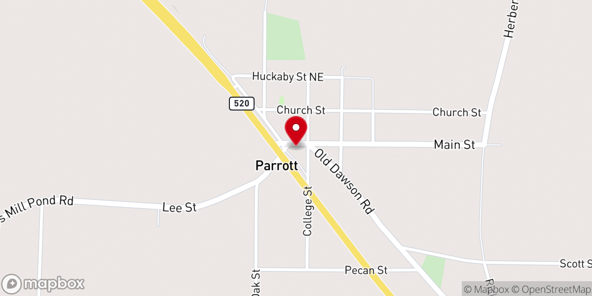 Map showing location of Safe Harbor Outreach Center