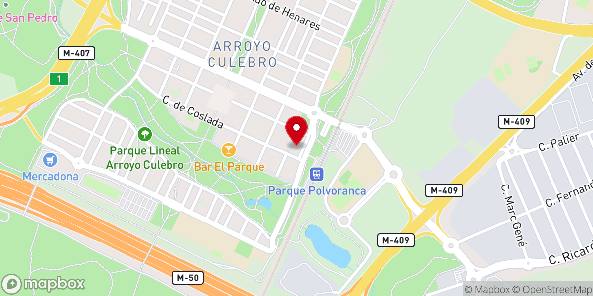 Map showing location of Parroquia Verbo Divino