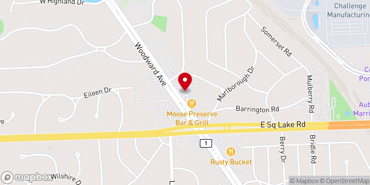 Map showing location of The Iroquois Club