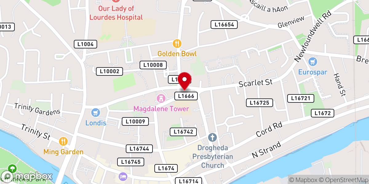 Map showing location of Sunday Street