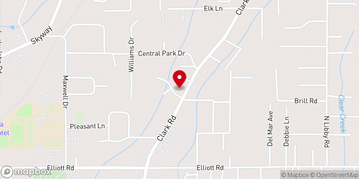 Map showing location of Paradise Ridge Chamber of Commerce