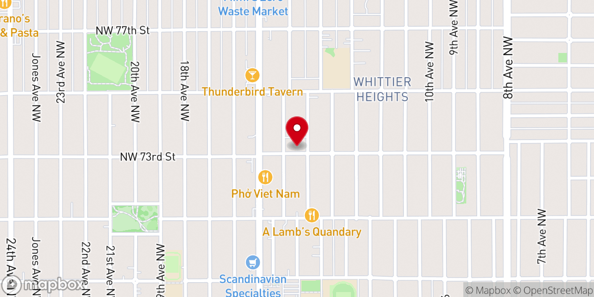 Map showing location of Ballard Church