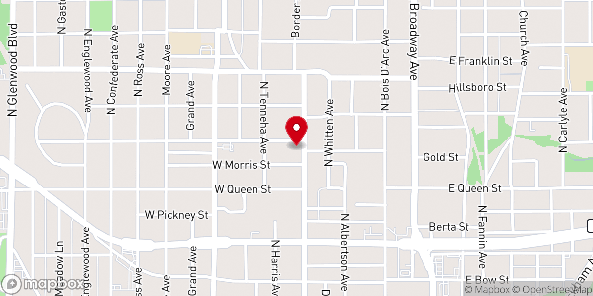 Map showing location of New Jerusalem Baptist Church