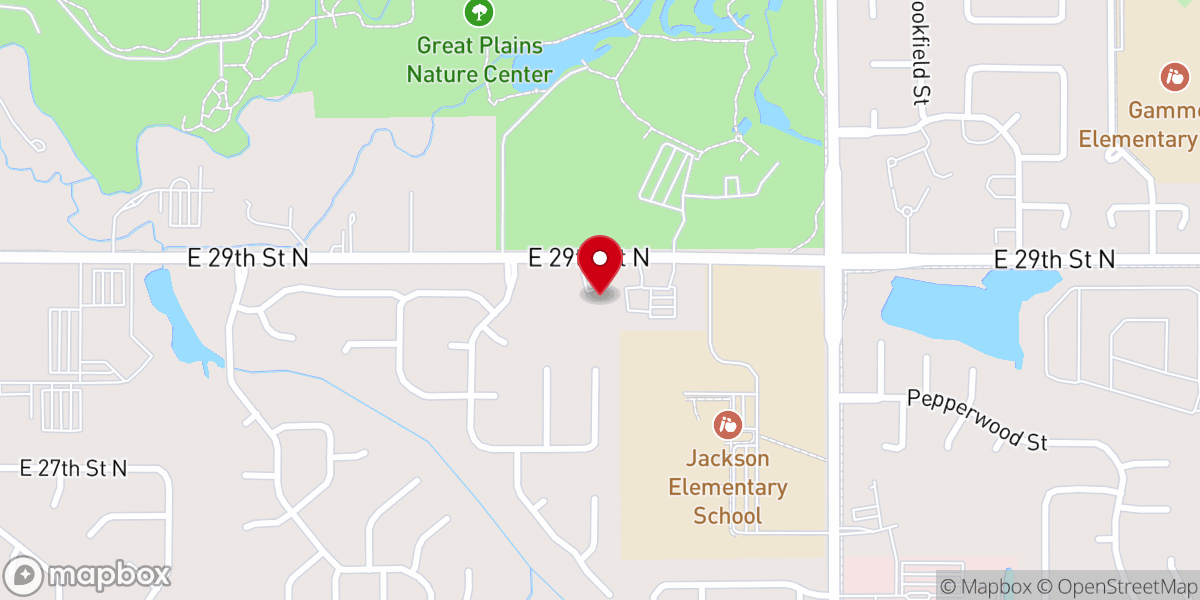 Map showing location of Eastside Cathedral of Praise