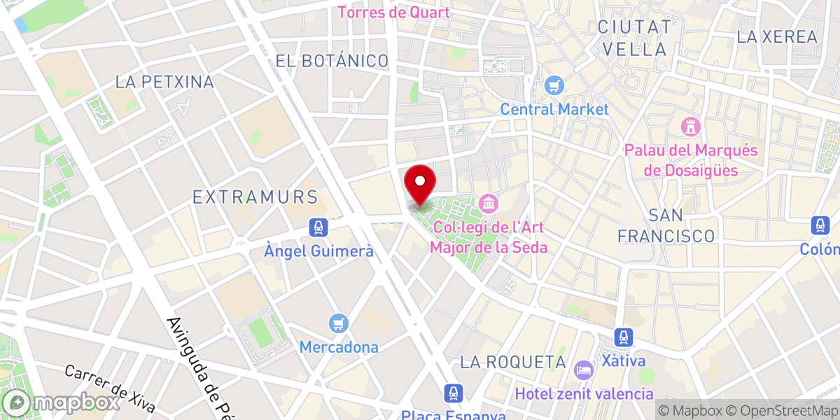 Map showing location of Ermita de Santa Lucía