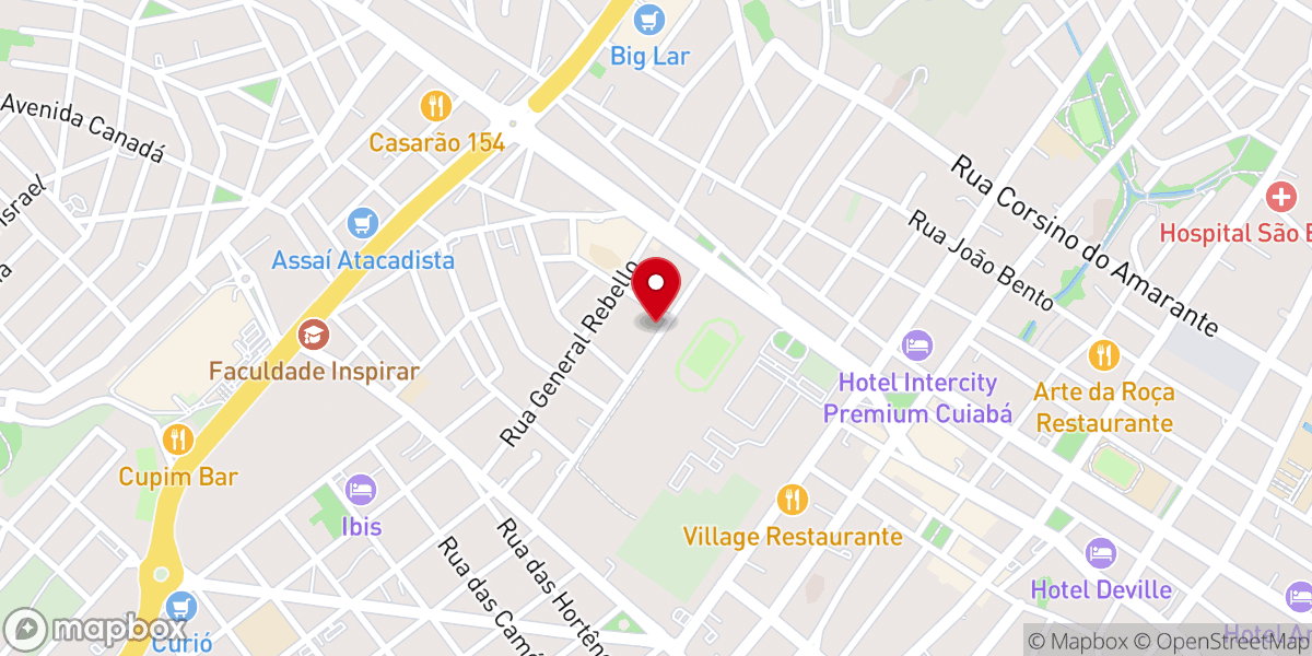 Map showing location of Igreja Batista Nacional Goiabeiras