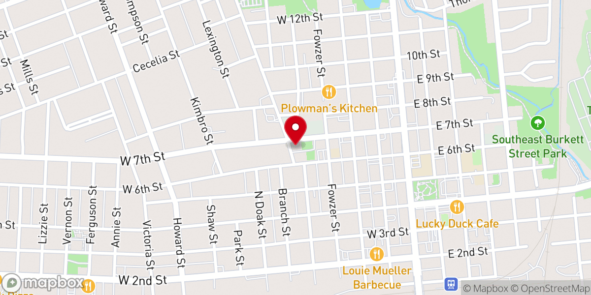 Map showing location of St. James Episcopal Church