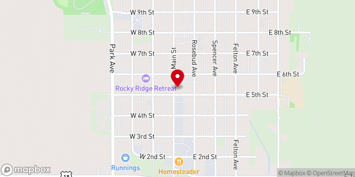Map showing location of Hipp Theatre
