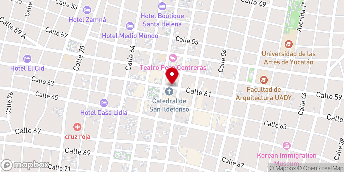 Map showing location of Iglesia De La Primera Orden