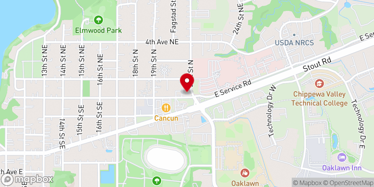 Map showing location of Unitarian Society of Menomonie